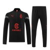 Sudadera De Entrenamiento AC Milan Cremallera de cuarto 2022-23 Negra - Hombre